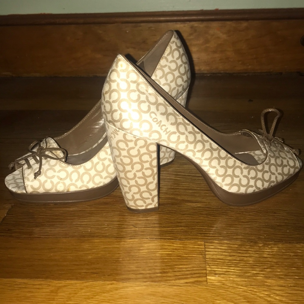 Coach Printed Heels